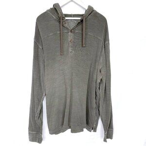 Lucky Brand Gray Long Sleeve Hoodie Shirt